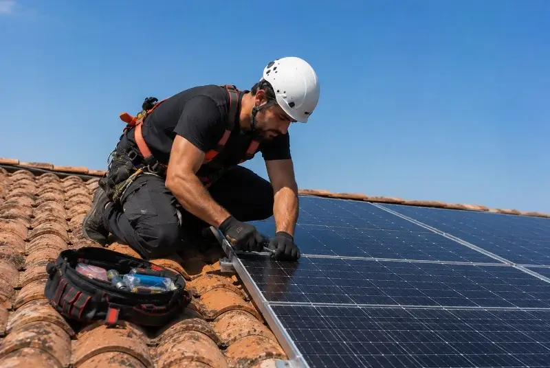 Maintenance et monitoring de panneaux solaires à Saint-Michel-d'Euzet