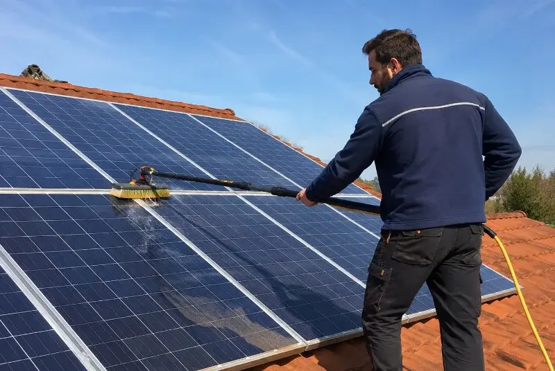 Nettoyage et entretien de panneaux solaires à Saint-Michel-d'Euzet